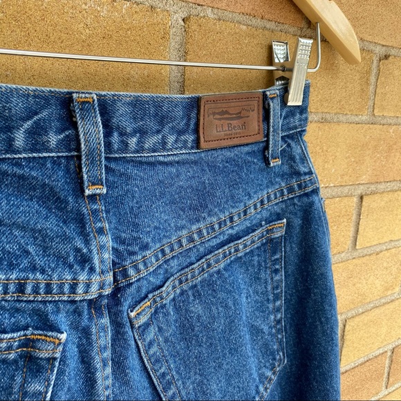 VINTAGE LL BEAN Double L Natural Fit Blue Jeans 26 - Picture 3 of 7